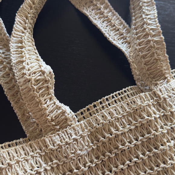 Bag burberrry tote weekender new straw - Picture 5 of 8